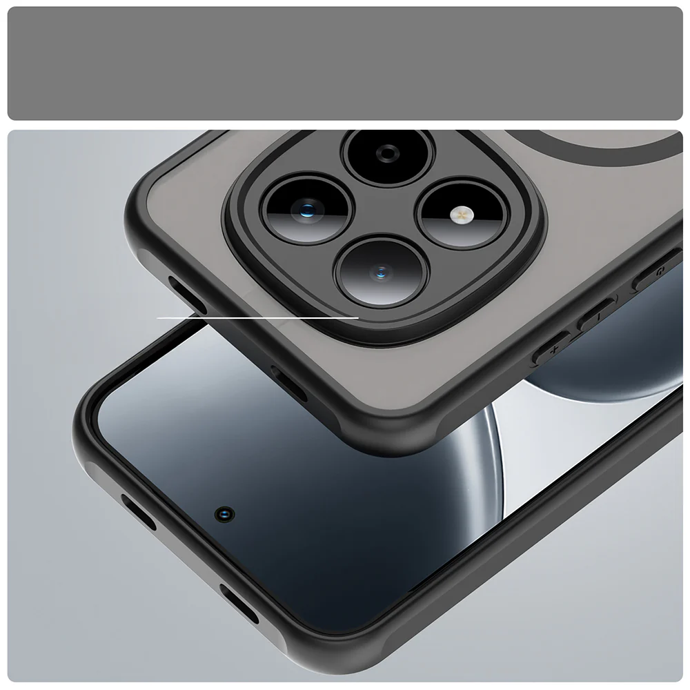 Handyhülle für Xiaomi Redmi Note 15 Pro 5G, Techsuit HaloFrost II MagSafe, Schwarz - Image 5