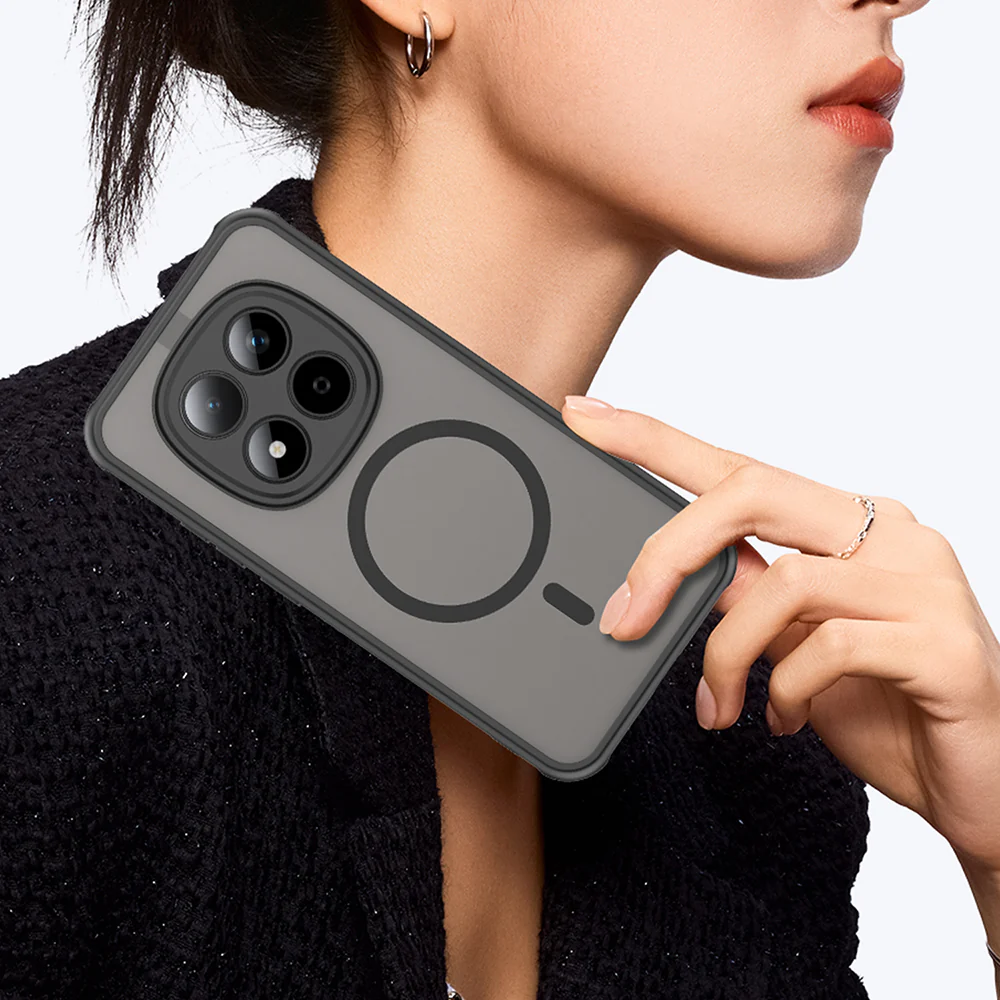 Handyhülle für Xiaomi Redmi Note 15 Pro 5G, Techsuit HaloFrost II MagSafe, Schwarz - Image 6