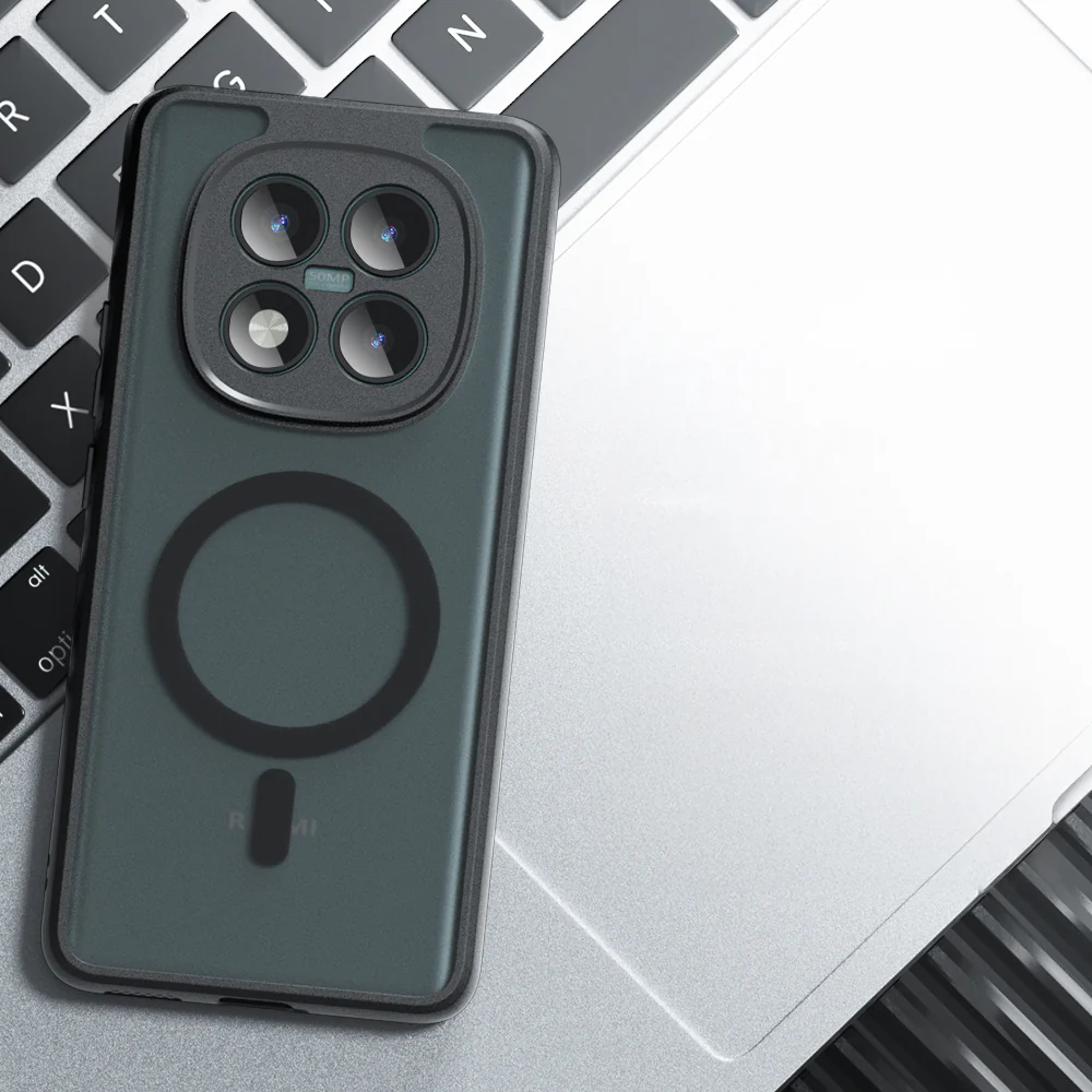 Handyhülle für Xiaomi Redmi Note 15 Pro 5G, Techsuit PureFrost MagSafe, Durchscheinend mit schwarzen Rahmen - Image 2