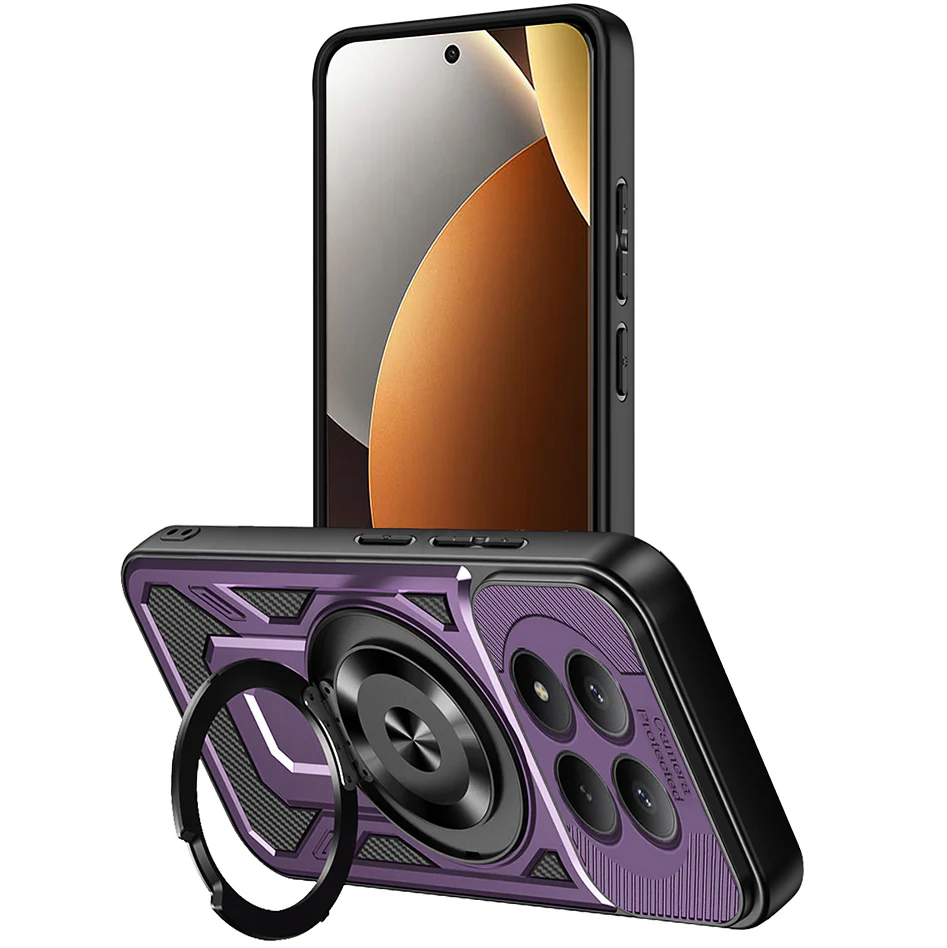 Handyhülle für Xiaomi Redmi Note 15 Pro 5G, Techsuit RuggedCam, Violett / Schwarz - Image 2