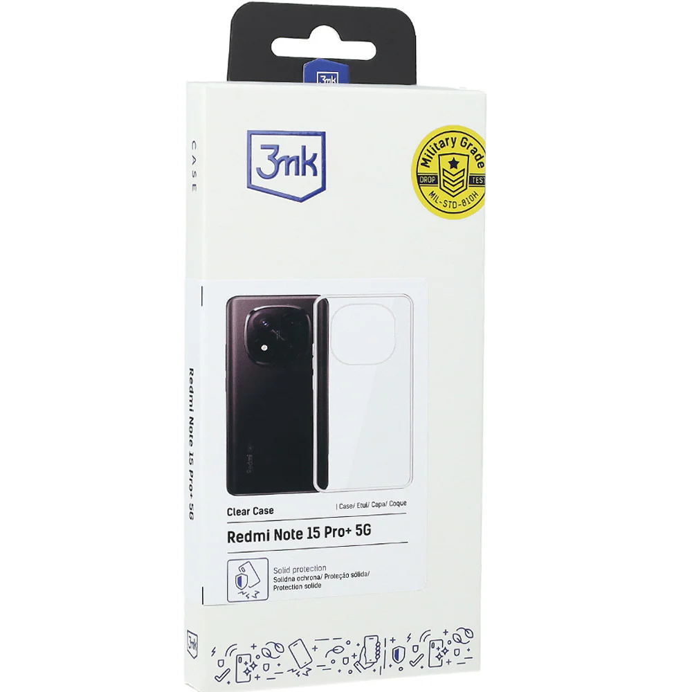 Handyhülle für Xiaomi Redmi Note 15 Pro Plus 5G, 3mk Clear Case, Transparent - Image 7