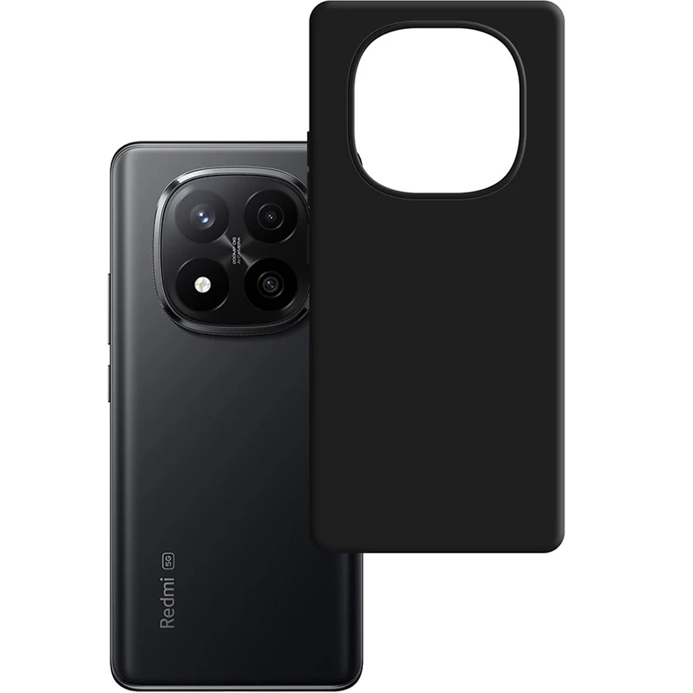 Handyhülle für Xiaomi Redmi Note 15 Pro Plus 5G, 3mk Matt Case, Mattes Schwarz