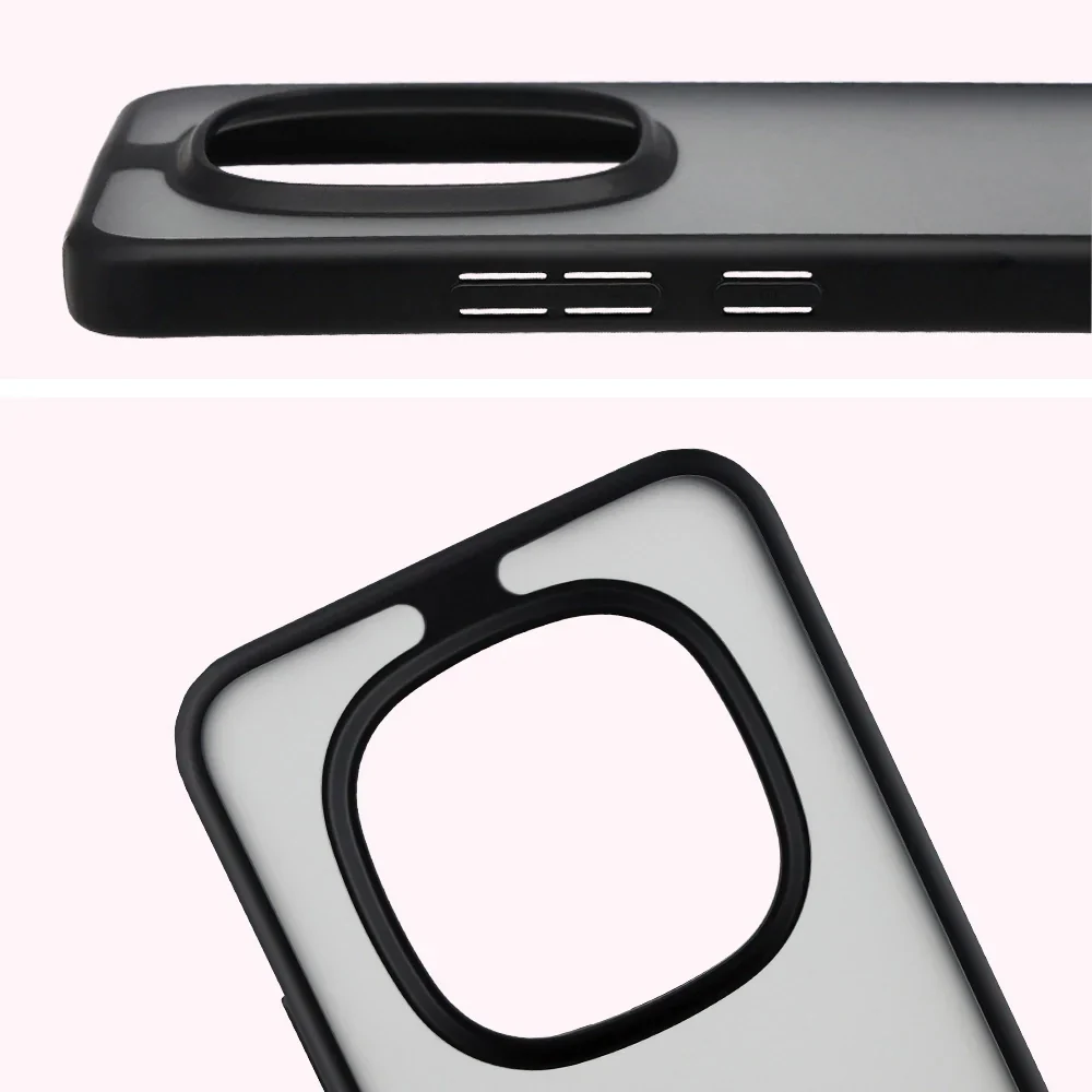 Handyhülle für Xiaomi Redmi Note 15 Pro Plus 5G / POCO M8 Pro 5G, Bizon Case Angelo, Getönte mit schwarzem Rahmen - Image 3