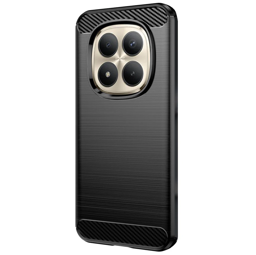 Handyhülle für Xiaomi Redmi Note 15 Pro Plus 5G / POCO M8 5G, Techsuit Carbon Silicone, Schwarz - Image 7
