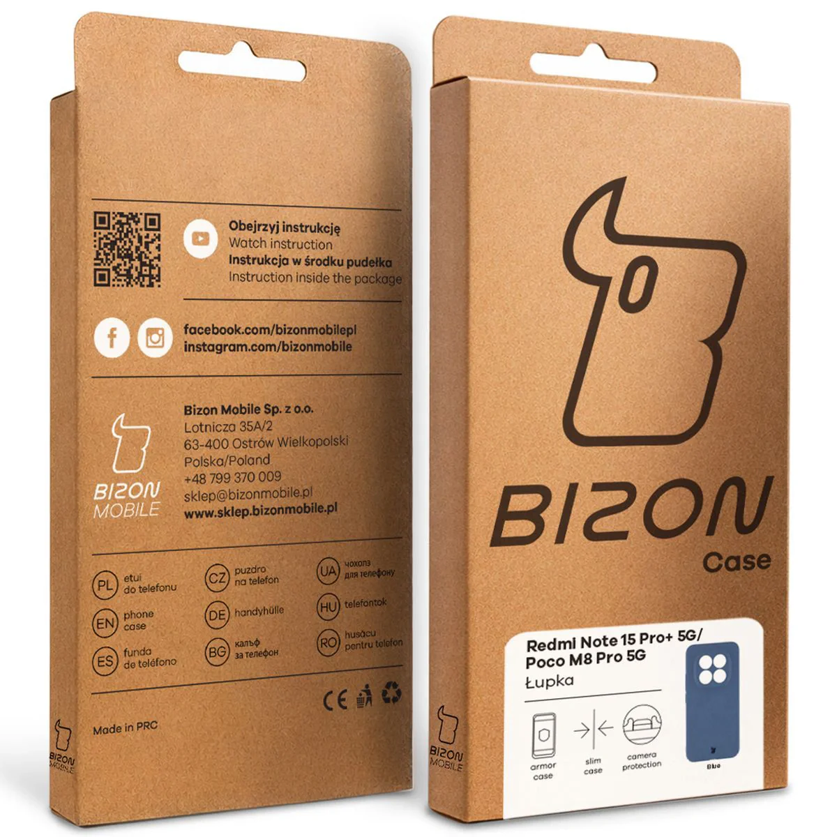 Handyhülle für Xiaomi Redmi Note 15 Pro Plus 5G / POCO M8 Pro 5G, Bizon Case Lupka, Blau - Image 7