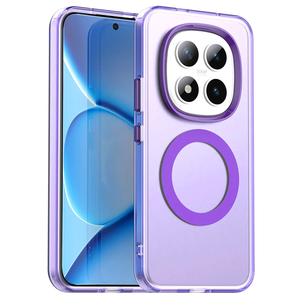 Handyhülle für Xiaomi Redmi Note 15 Pro Plus 5G / POCO M8 Pro 5G, Techsuit CandyCase MagSafe, Violett