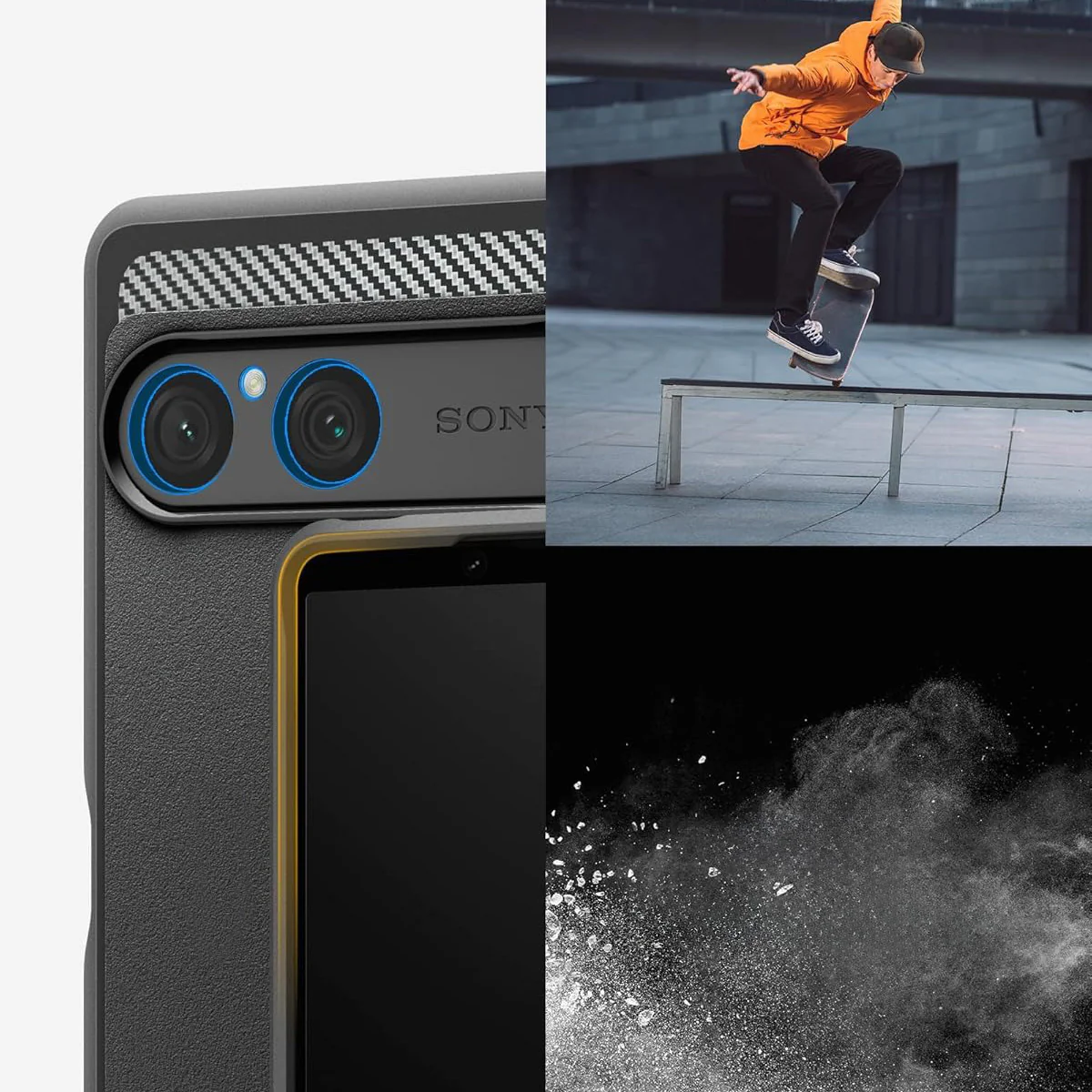 Handyhülle für Xperia 10 VII, Spigen Rugged Armor, Schwarz - Image 14