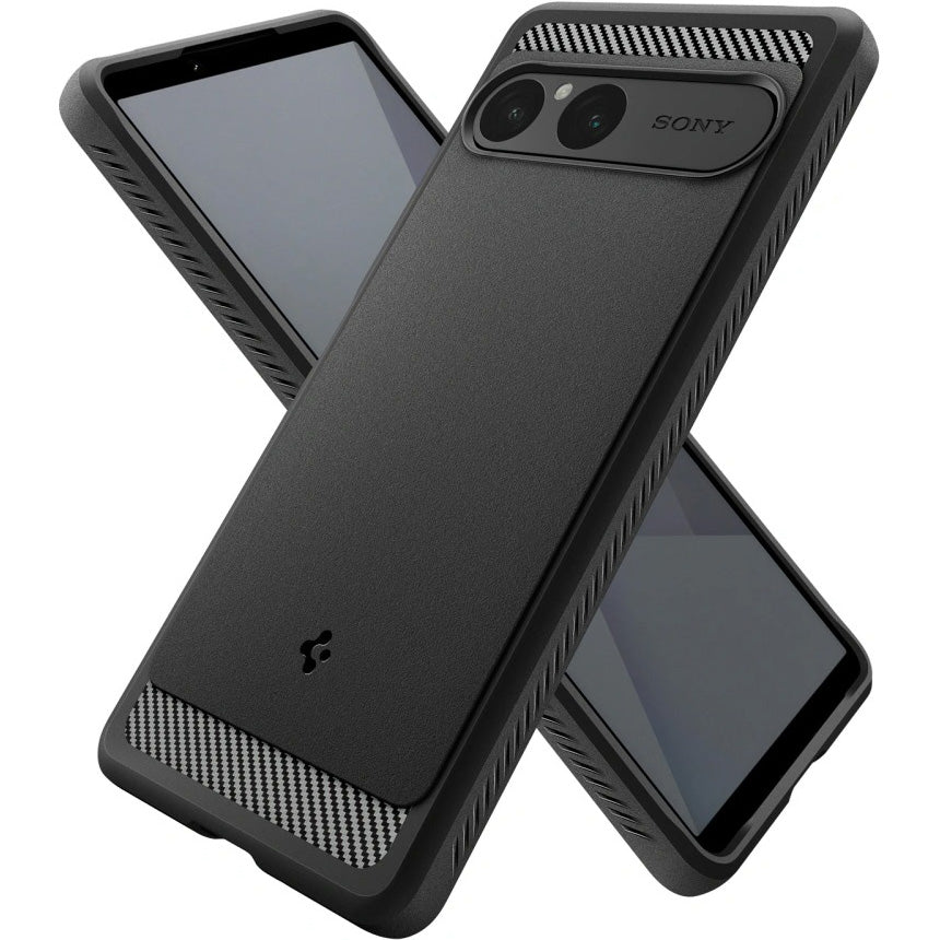 Handyhülle für Xperia 10 VII, Spigen Rugged Armor, Schwarz - Image 2