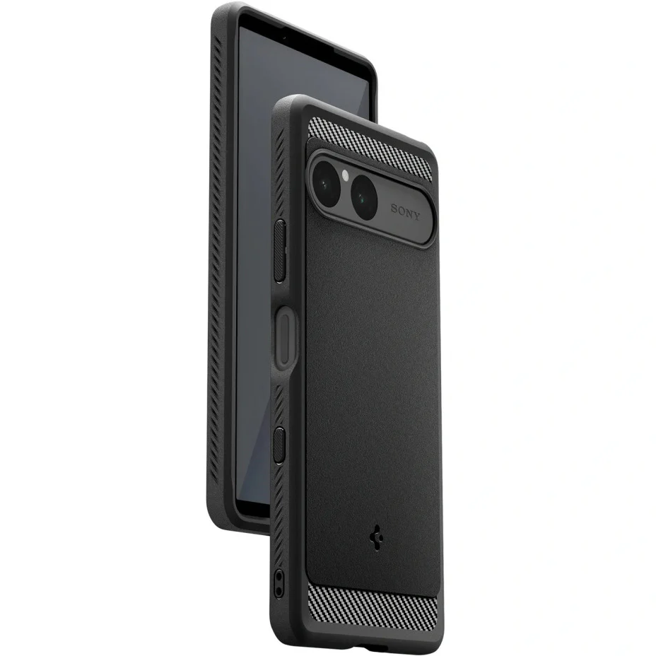 Handyhülle für Xperia 10 VII, Spigen Rugged Armor, Schwarz - Image 3