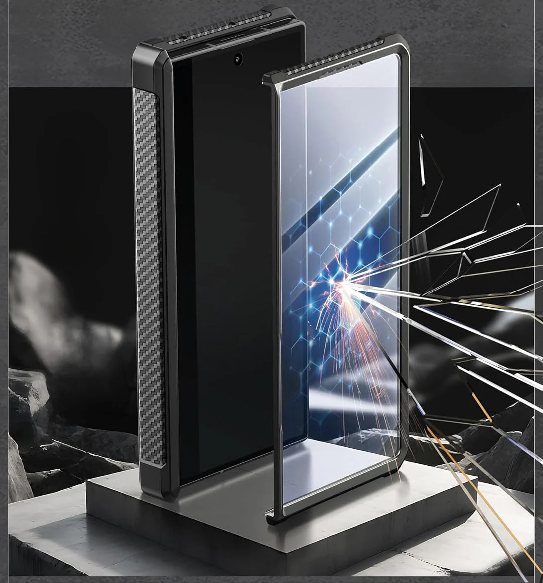 Handyhülle + Glas für Galaxy Z Fold7, Supcase UB Pro BackSP 9H, Schwarz - Image 11