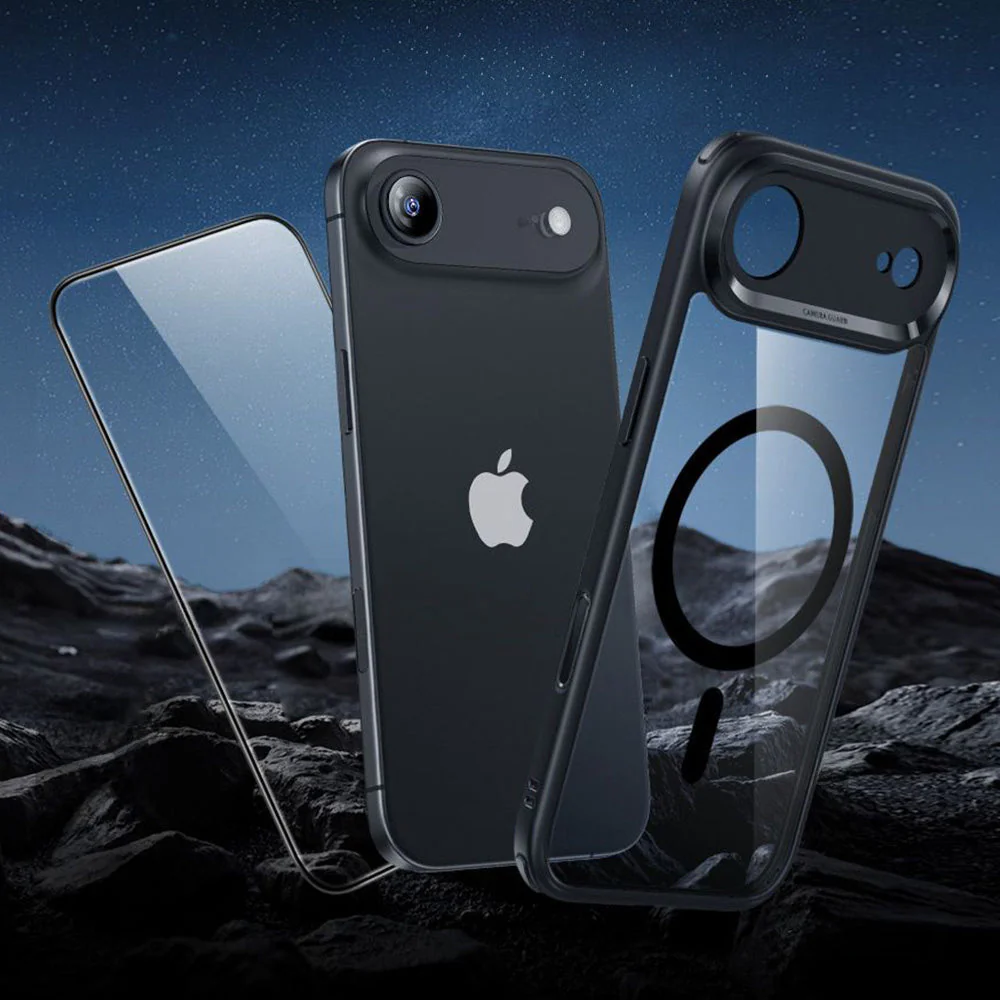 Set Handyhülle, Glas für iPhone Air, ESR Classic Hybrid mit MagSafe & Tempered Glass, Schwarz und Transparent - Image 9