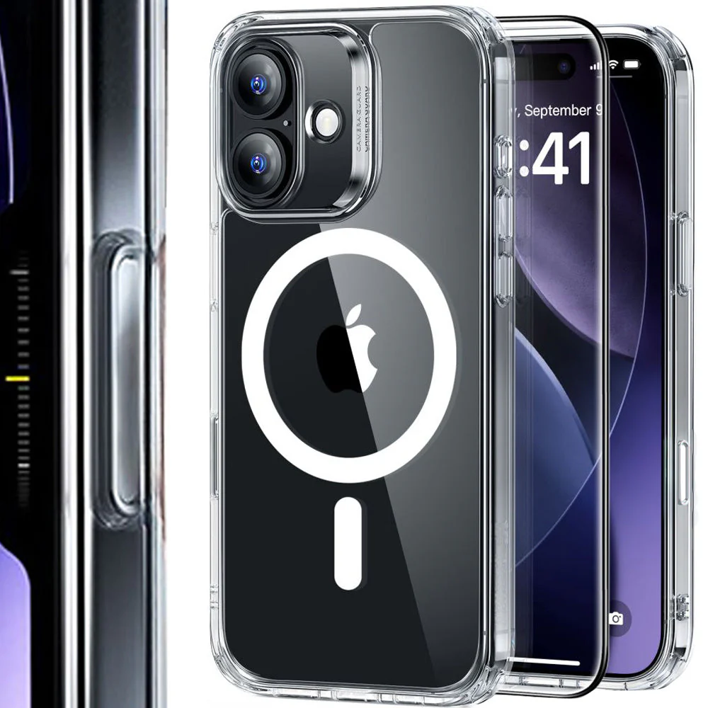 Set Handyhülle, Glas für iPhone 17, ESR Classic Hybrid mit MagSafe & Tempered Glass, Transparent - Image 5