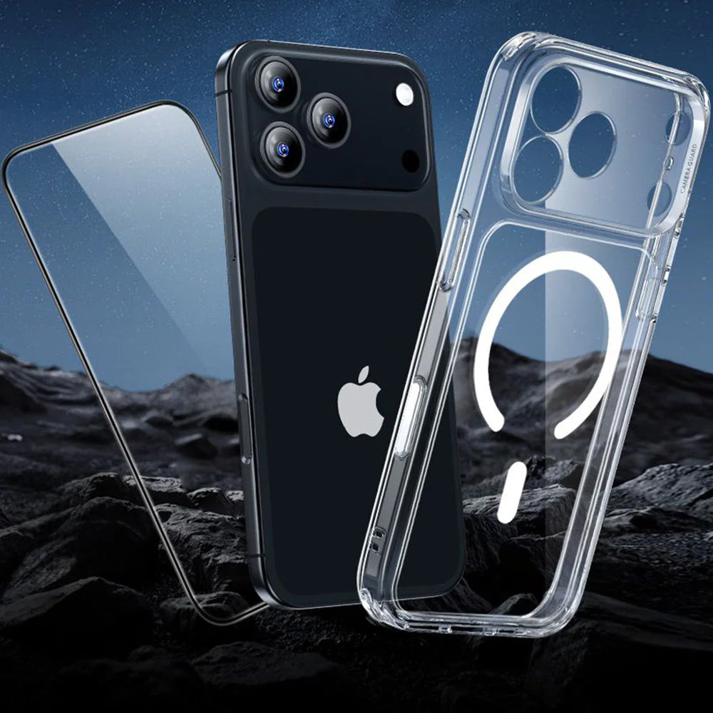 Set Handyhülle, Glas für iPhone 17 Pro Max, ESR Classic Hybrid mit MagSafe & Tempered Glass, Transparent - Image 9