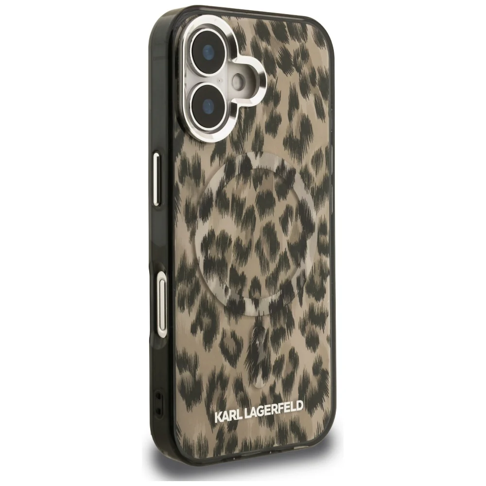 Handyhülle Karl Lagerfeld IML Leopard Pattern MagSafe für iPhone 16, Braun - Image 4