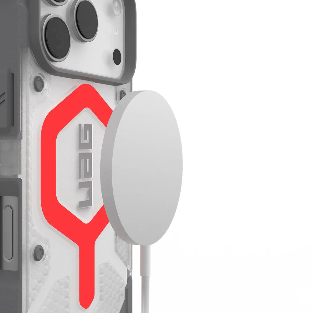 Handyhülle mit Armband für iPhone 17 Pro, Urban Armor Gear Pathfinder Clear Mag Bundle, Durchscheinend-Rosa - Image 3