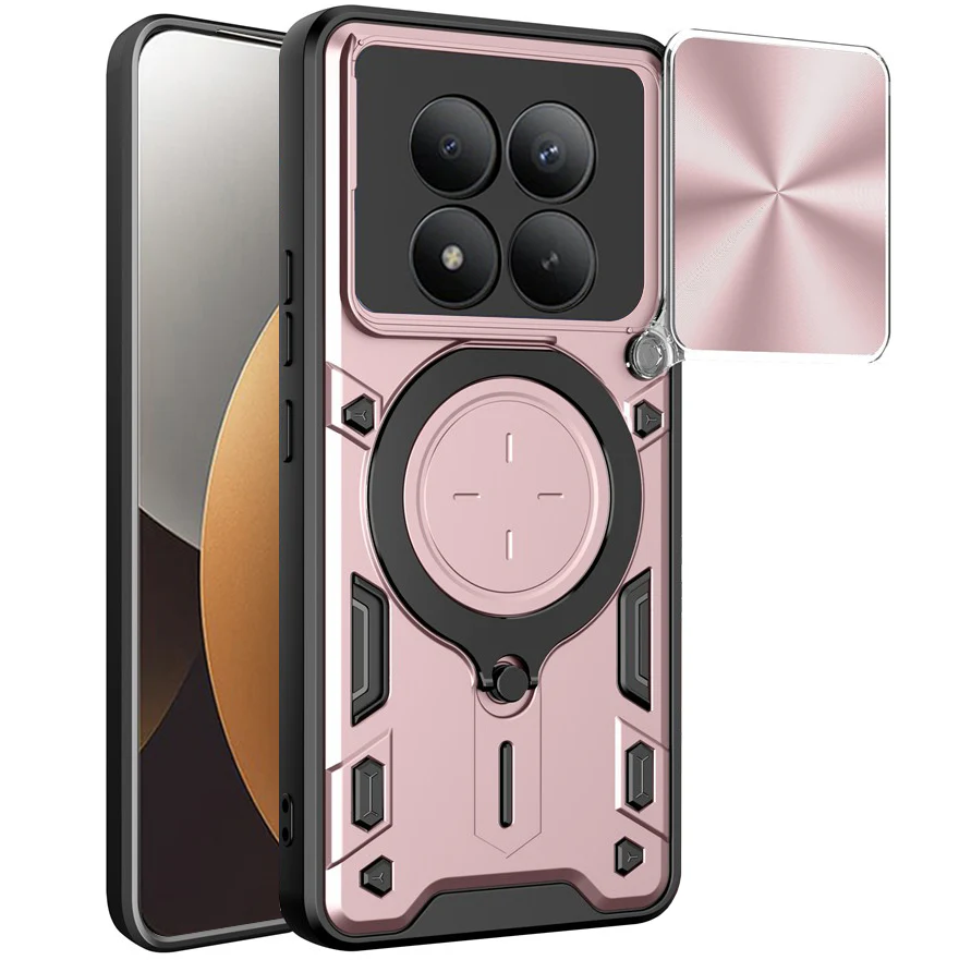 Handyhülle mit CamShield für Xiaomi Redmi Note 15 Pro Plus 5G / POCO M8 Pro 5G, Techsuit CamGuard Pro, Roségold / Schwarz - Image 2