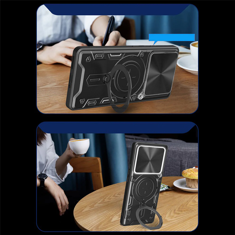 Handyhülle mit CamShield für Xiaomi Redmi Note 15 Pro Plus 5G / POCO M8 Pro 5G, Techsuit CamGuard Pro, Schwarz - Image 4