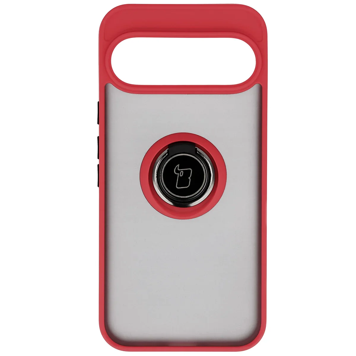 Handyhülle mit Fingergriff für Google Pixel 10 Pro XL, Bizon Case Hybrid Ring, getönt mit rotem Rahmen - Image 2