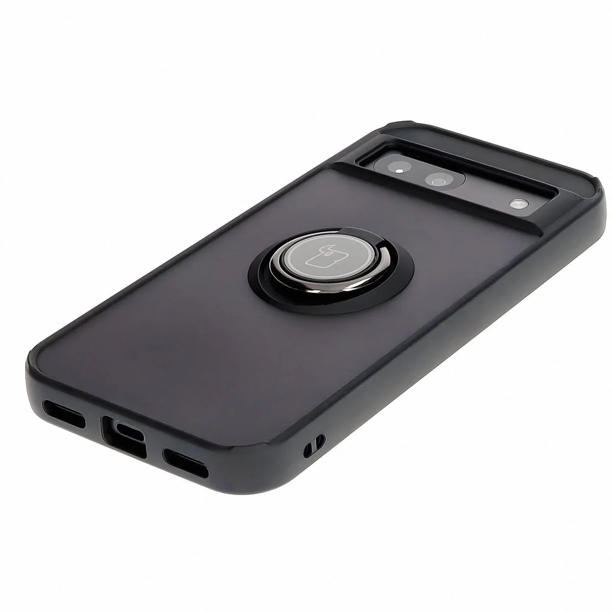 Handyhülle mit Fingergriff für Google Pixel 8a, Bizon Case Hybrid Ring, getönt mit schwarzem Rahmen - Image 3