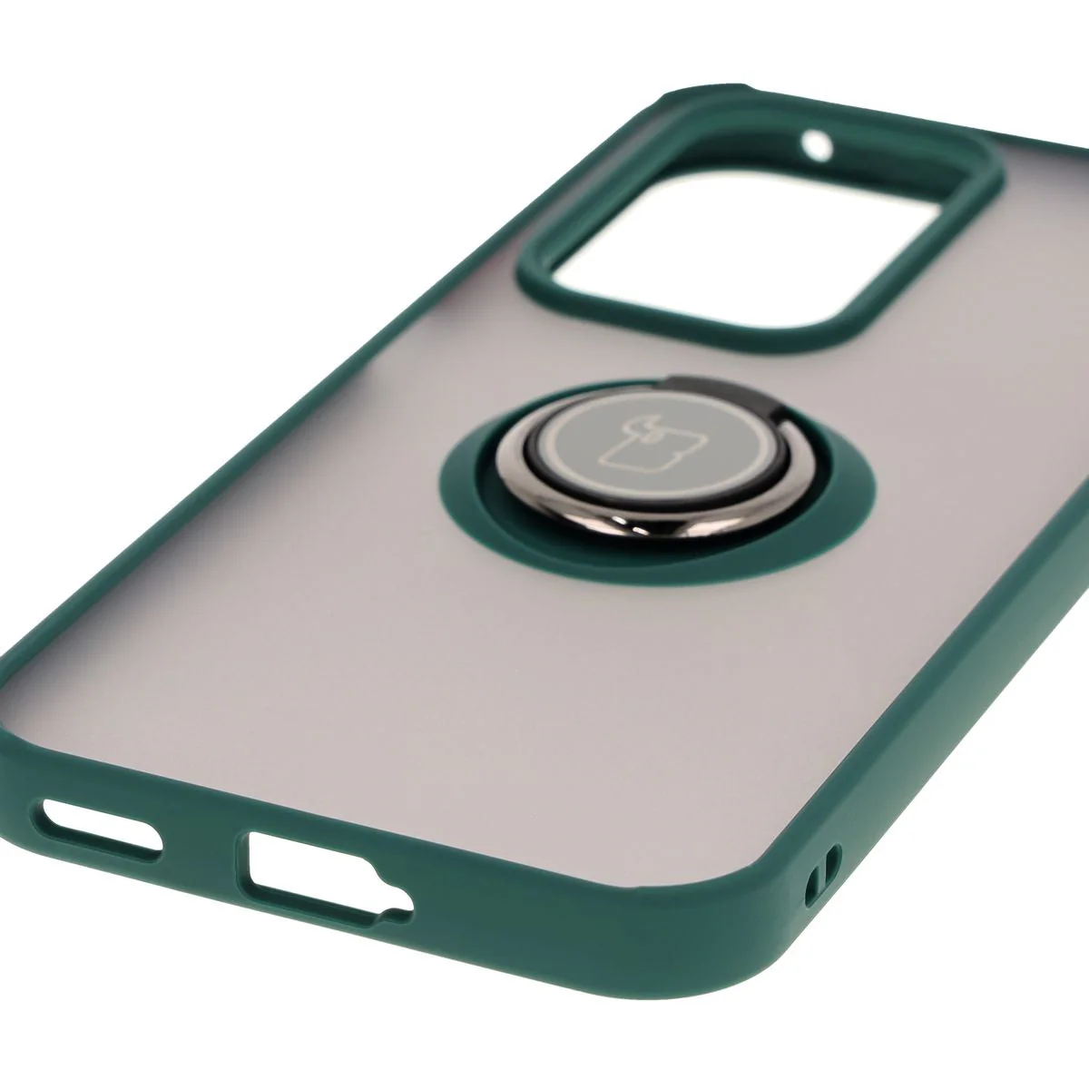 Handyhülle mit Fingergriff für Honor 200 Lite, Bizon Case Hybrid Ring, getönt mit dunkelgrünem Rahmen - Image 5