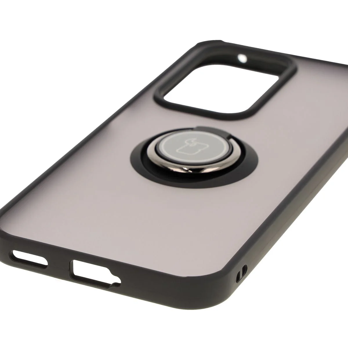 Handyhülle mit Fingergriff für Honor 200 Lite, Bizon Case Hybrid Ring, getönt mit schwarzem Rahmen - Image 5