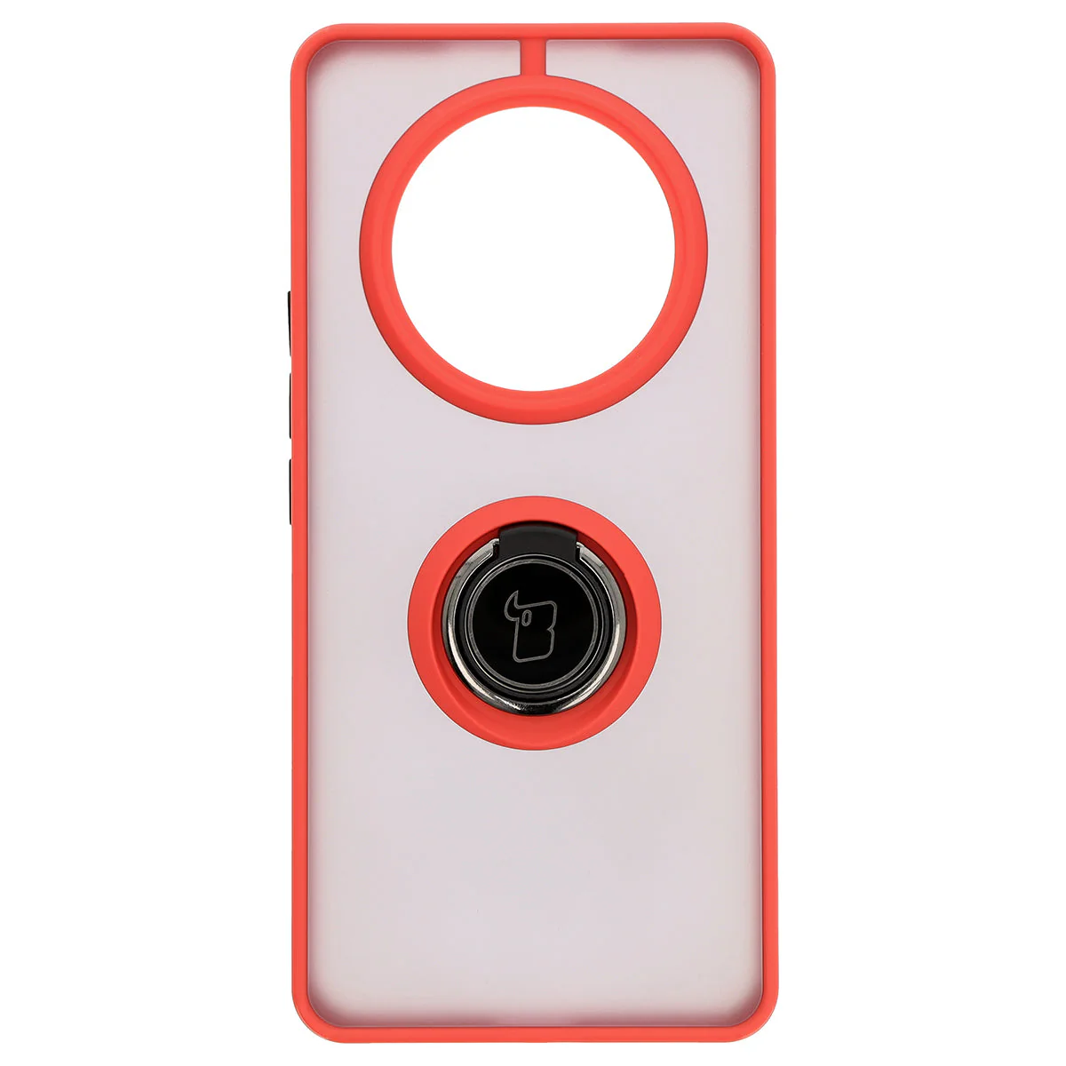 Handyhülle mit Fingergriff für Honor Magic7 Lite, Bizon Case Hybrid Ring, getönt mit rotem Rahmen - Image 2