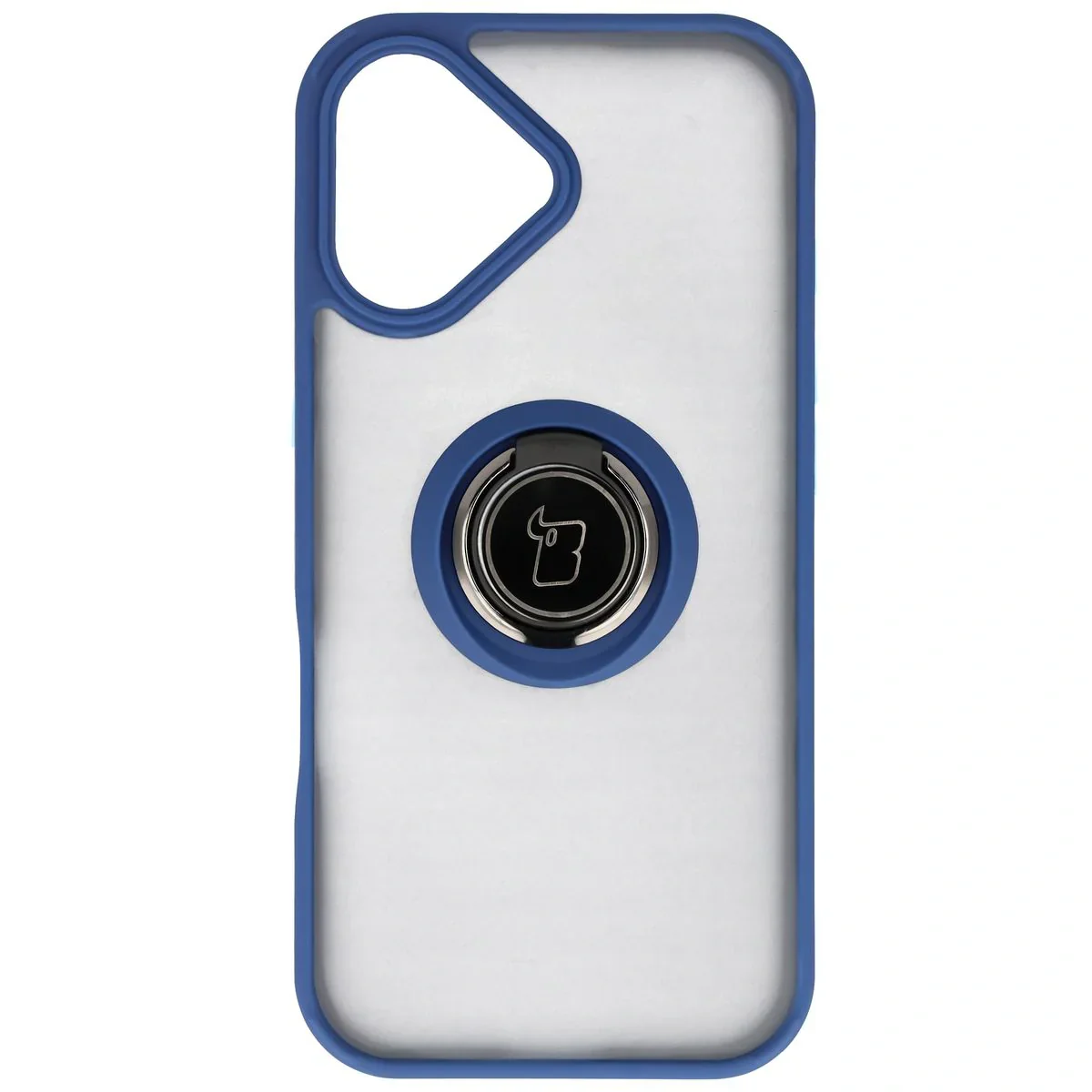 Handyhülle mit Fingergriff für iPhone 17, Bizon Case Hybrid Ring, getönt mit dunkelblauem Rahmen - Image 2