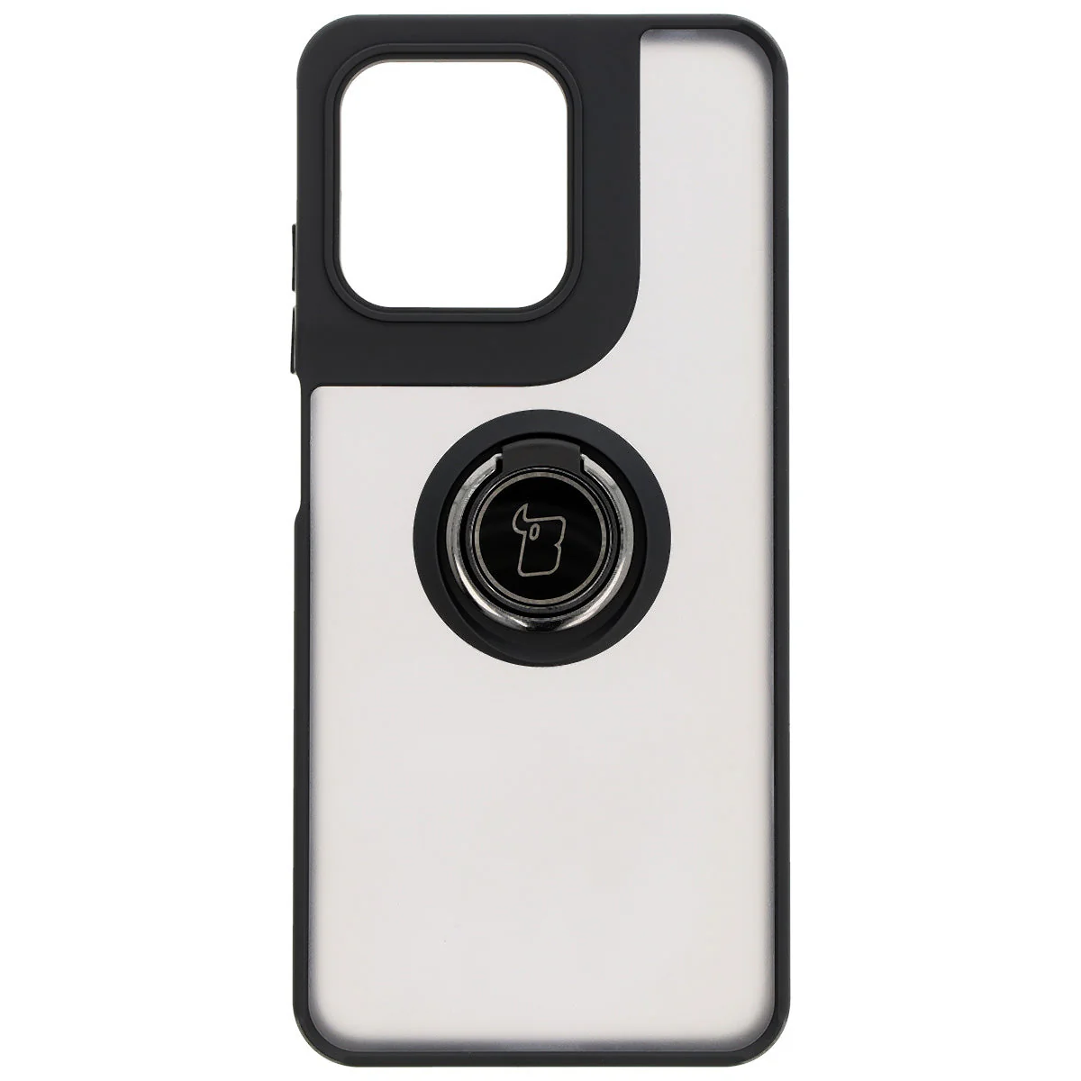 Handyhülle mit Fingergriff für Motorola Moto G15 / G15 Power, Bizon Case Hybrid Ring, getönt mit schwarzem Rahmen - Image 2