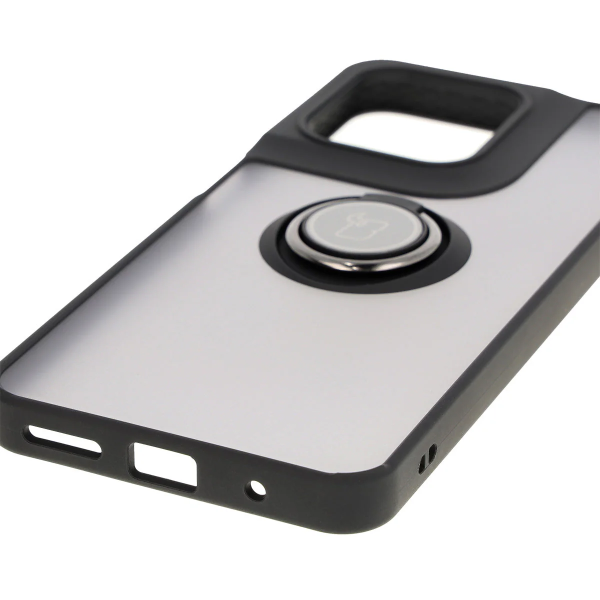 Handyhülle mit Fingergriff für Motorola Moto G15 / G15 Power, Bizon Case Hybrid Ring, getönt mit schwarzem Rahmen - Image 5