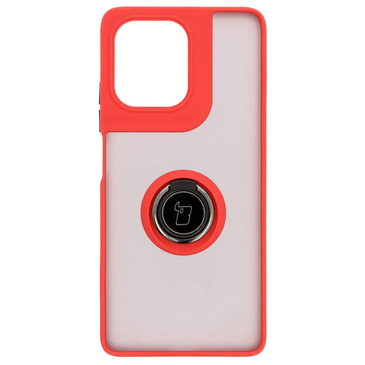 Handyhülle mit Fingergriff für Motorola Moto G75 5G, Bizon Case Hybrid Ring, getönt mit rotem Rahmen - Image 2