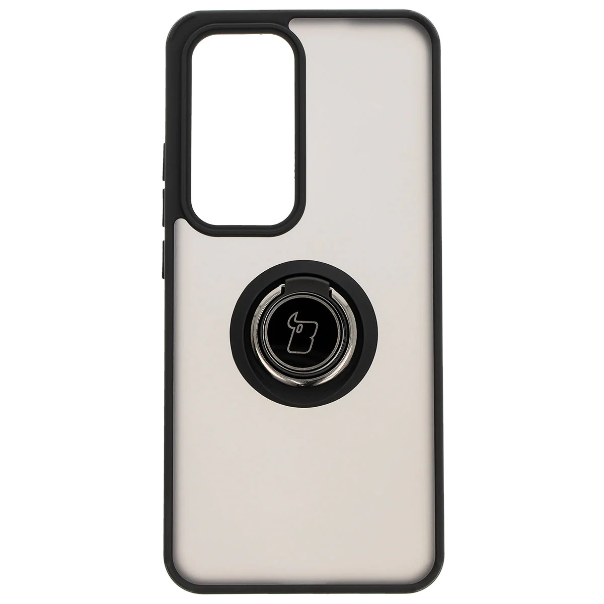 Handyhülle mit Fingergriff für Oppo Reno 12 Pro, Bizon Case Hybrid Ring, getönt mit schwarzem Rahmen - Image 2
