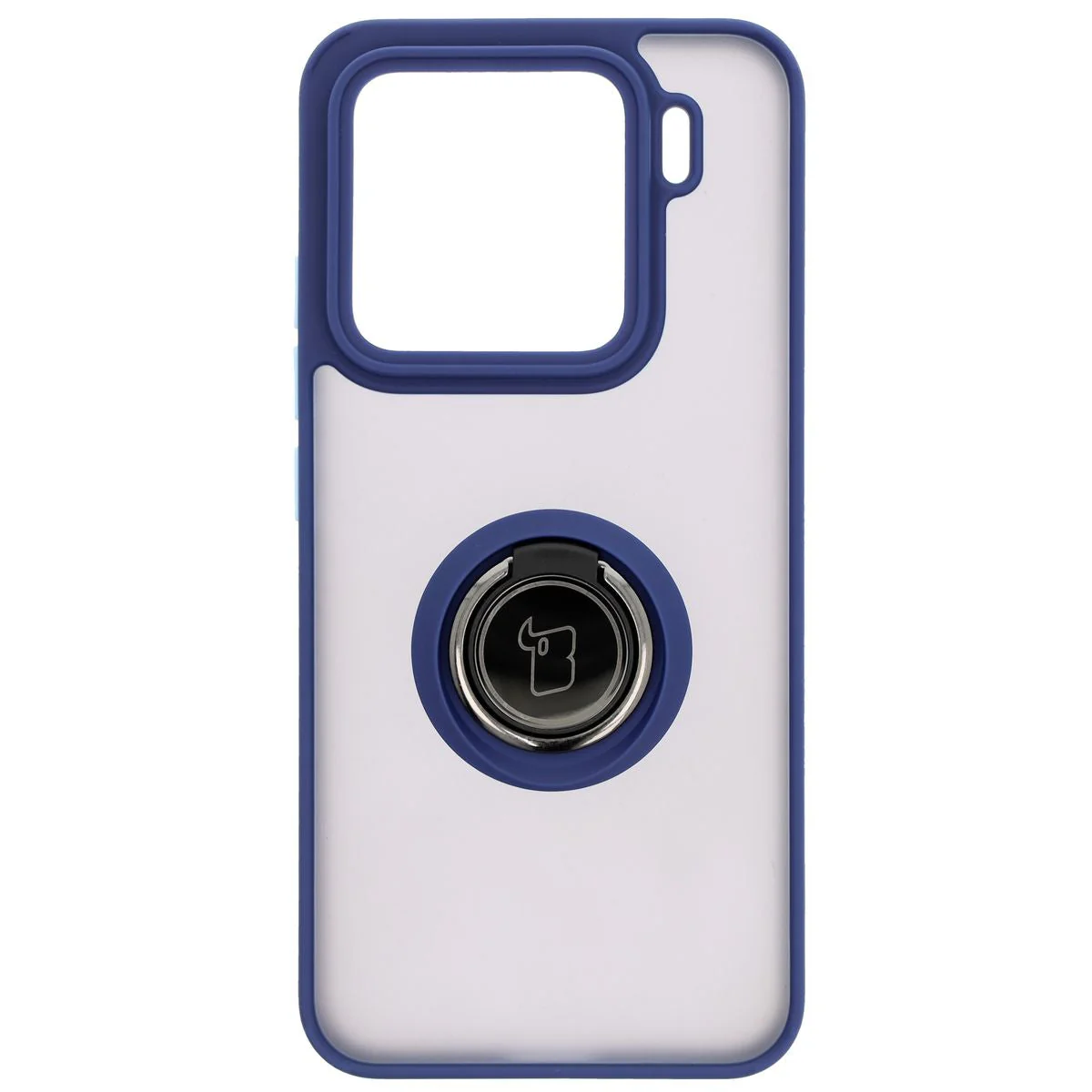 Handyhülle mit Fingergriff für Xiaomi 15, Bizon Case Hybrid Ring, getönt mit dunkelblauem Rahmen - Image 2