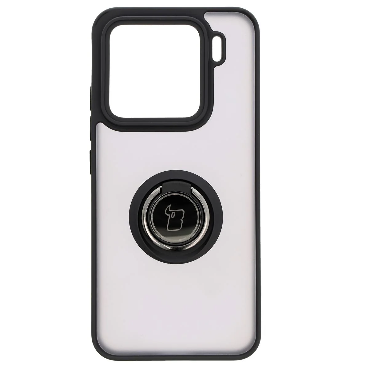Handyhülle mit Fingergriff für Xiaomi 15, Bizon Case Hybrid Ring, getönt mit schwarzem Rahmen - Image 2