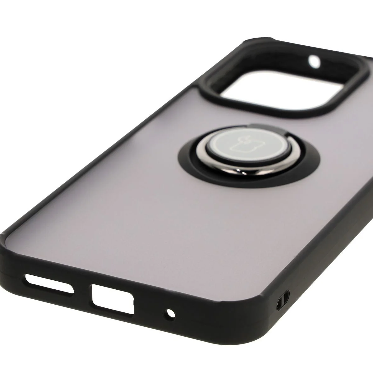 Handyhülle mit Fingergriff für Xiaomi Redmi 13 4G, Bizon Case Hybrid Ring, getönt mit schwarzem Rahmen - Image 5