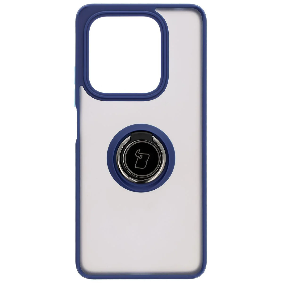 Handyhülle mit Fingergriff für Xiaomi Redmi Note 14 5G, Bizon Case Hybrid Ring, getönt mit dunkelblauem Rahmen - Image 2