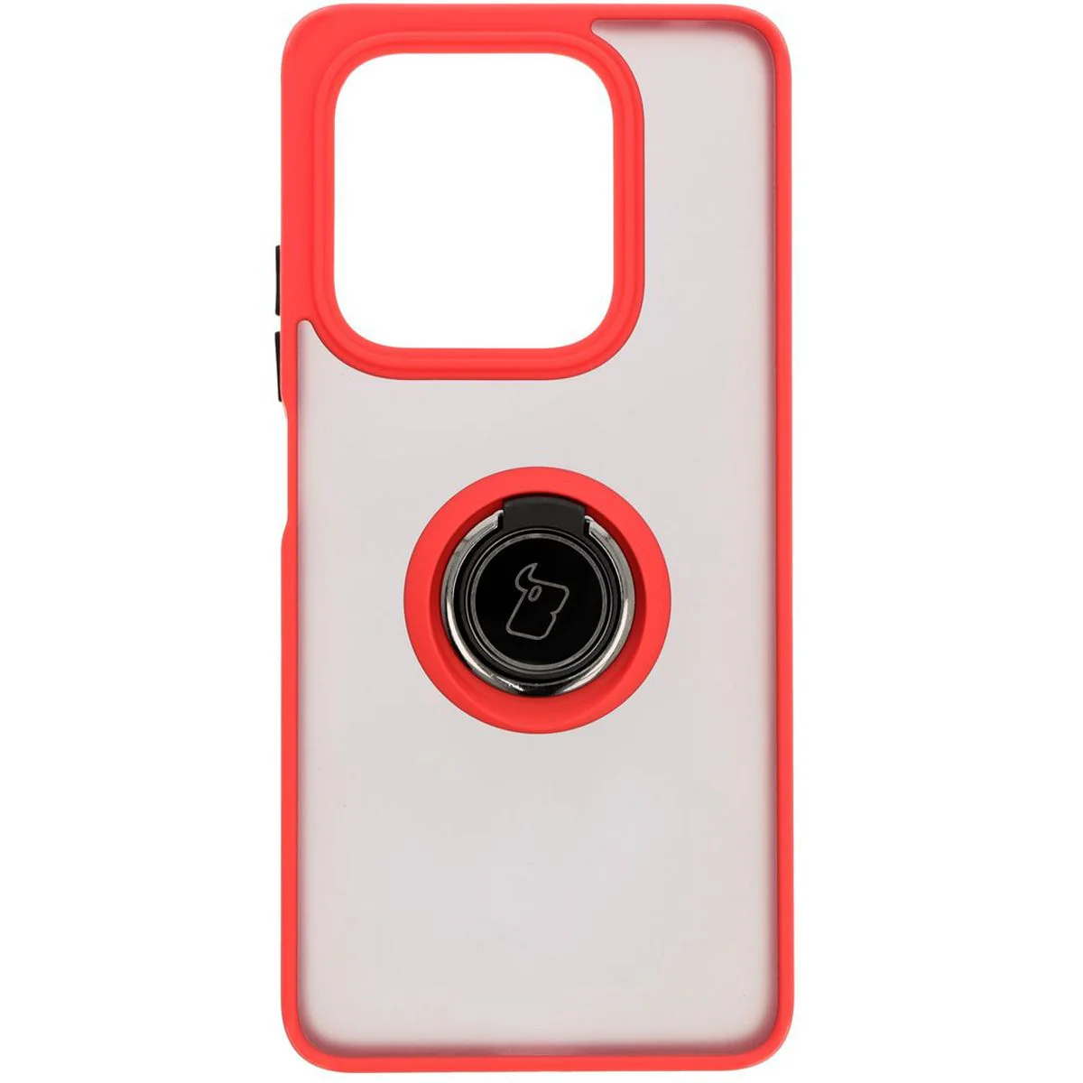 Handyhülle mit Fingergriff für Xiaomi Redmi Note 14 5G, Bizon Case Hybrid Ring, getönt mit rotem Rahmen - Image 2