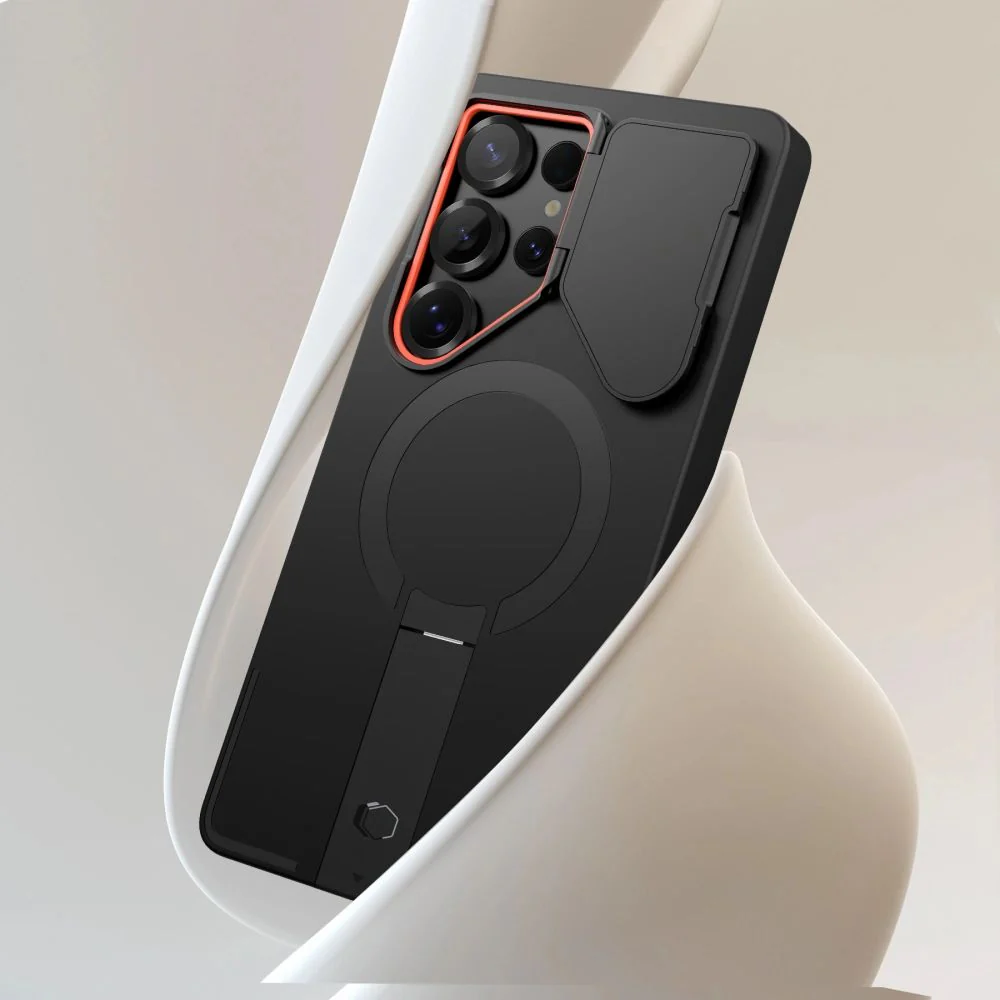Handyhülle mit Kameraabdeckung für Galaxy S25 Ultra, Tech-Protect Kevlar Aura mit MagSafe, Schwarz - Image 6