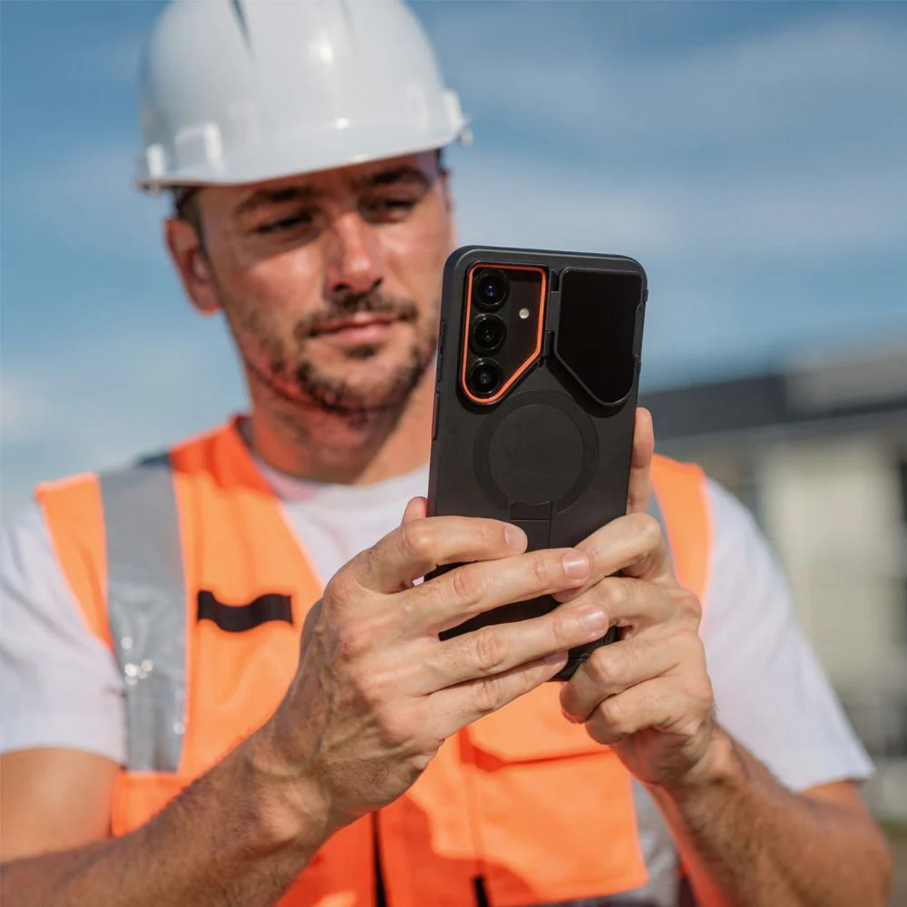 Handyhülle mit Kameraabdeckung für Galaxy S26, Tech-Protect Kevlar Aura mit MagSafe, Schwarz - Image 8