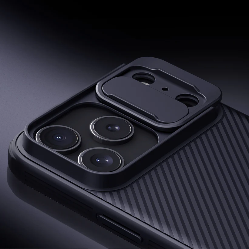 Handyhülle mit Kameraschutz für Apple iPhone 17 Pro Max mit MagSafe, Nillkin CamShield Pro Magnetic, Schwarz - Image 3