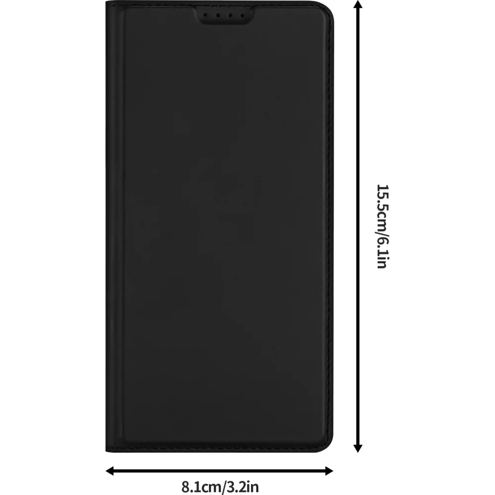 Handyhülle mit Klappe für iPhone 17e / 16e, Dux Ducis Skin Pro, Schwarz - Image 4