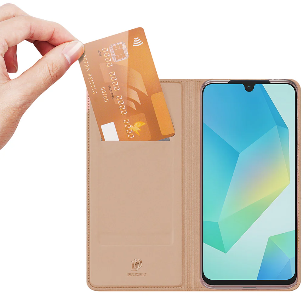Handyhülle mit Klappe für Galaxy A17 5G, Dux Ducis Skin Pro, Rosagold - Image 3