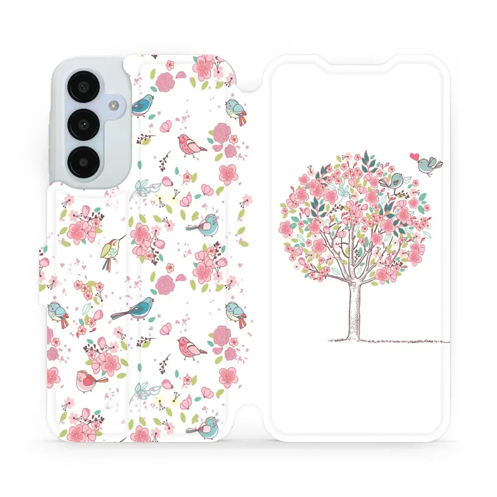 Handyhülle mit klappe für Galaxy A25 5G, Mobiwear Book, Rosa Hain