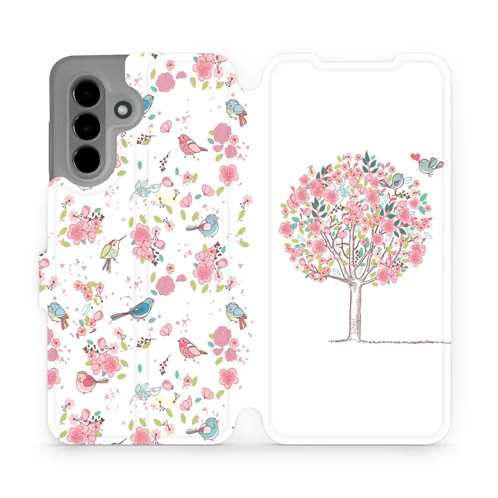 Handyhülle mit klappe für Galaxy A36 5G, Mobiwear Book, Rosa Hain