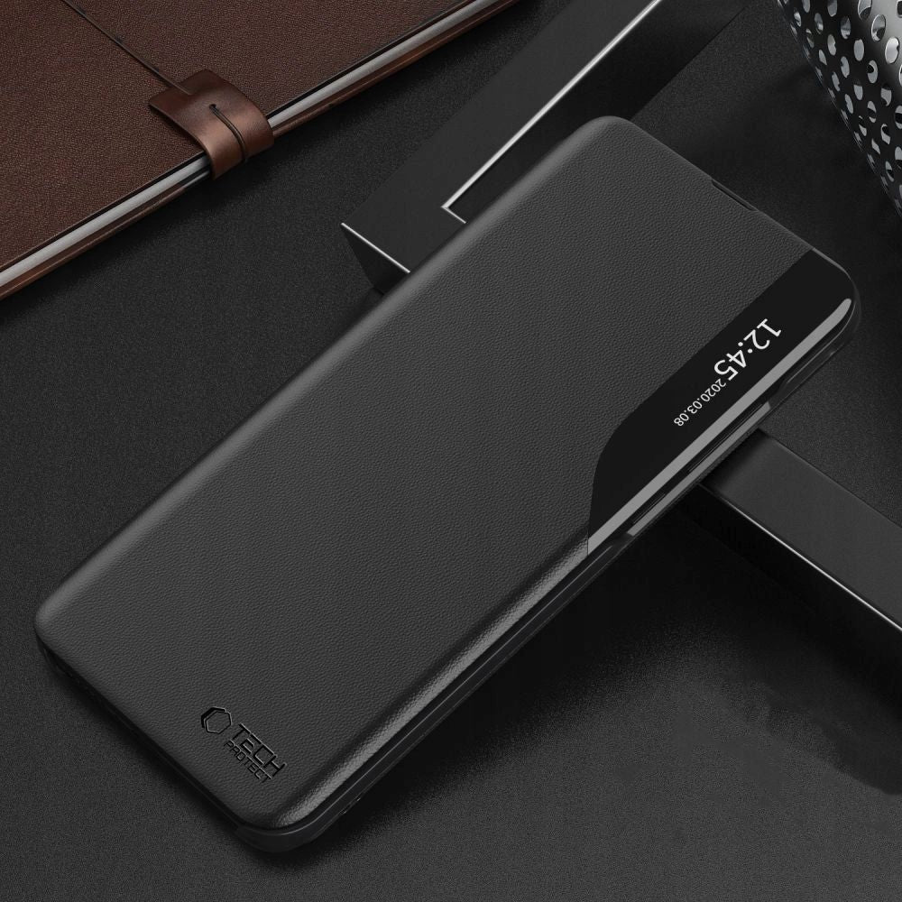 Handyhülle mit Klappe für Galaxy A36 5G, Tech-Protect Smart View, Schwarz - Image 3