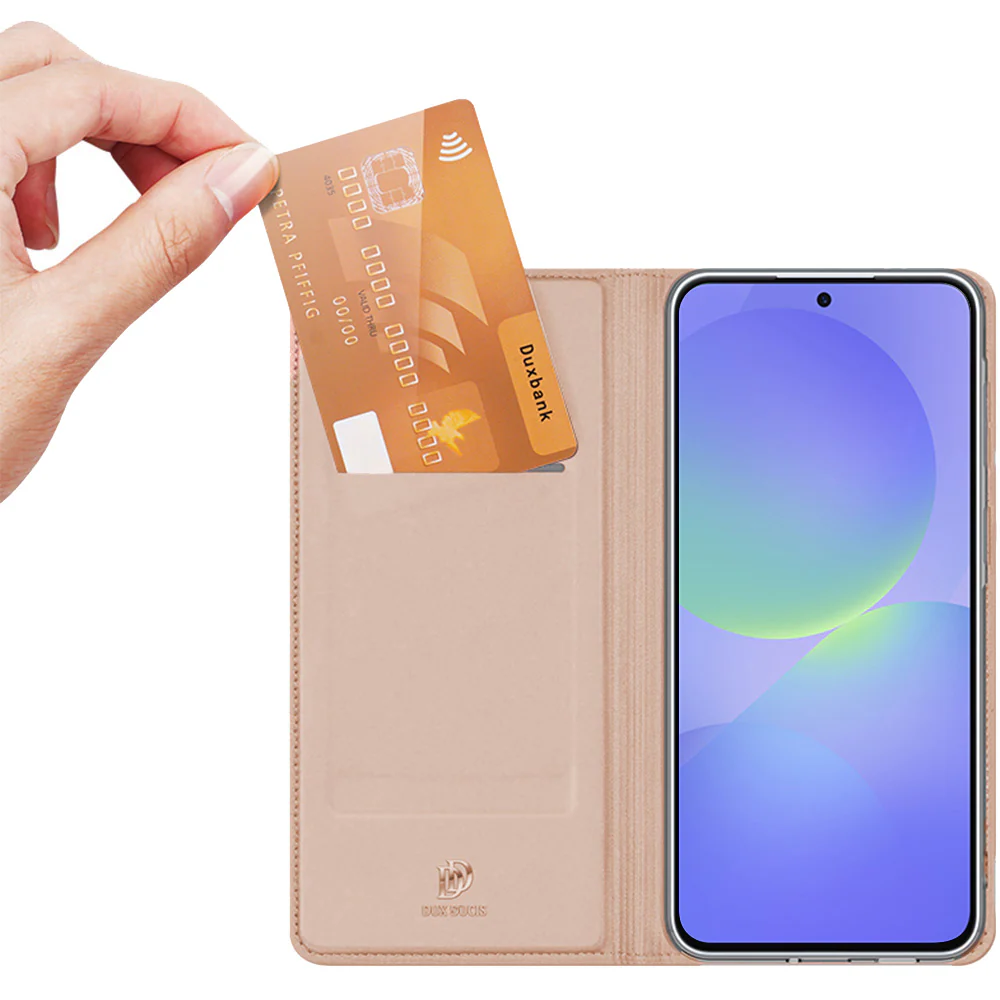Handyhülle mit Klappe für Galaxy A37 5G, Dux Ducis Skin Pro, Rosagold - Image 3