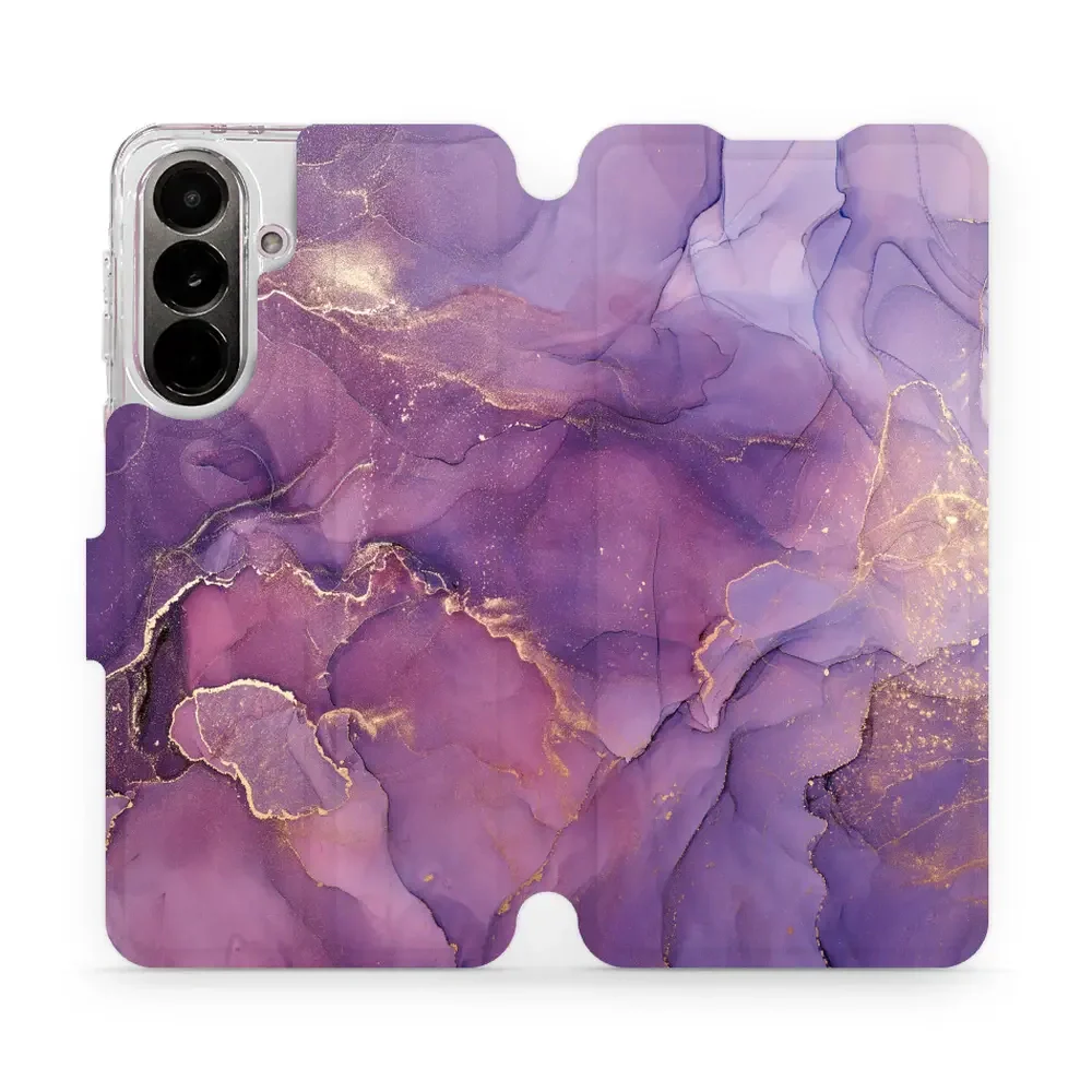 Handyhülle mit klappe für Galaxy A37 5G, Mobiwear Book, Violett