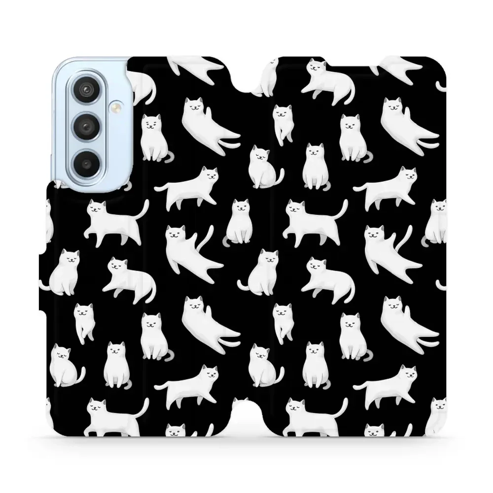 Handyhülle mit klappe für Galaxy A54 5G, Mobiwear Book, Luna-Kätzchen