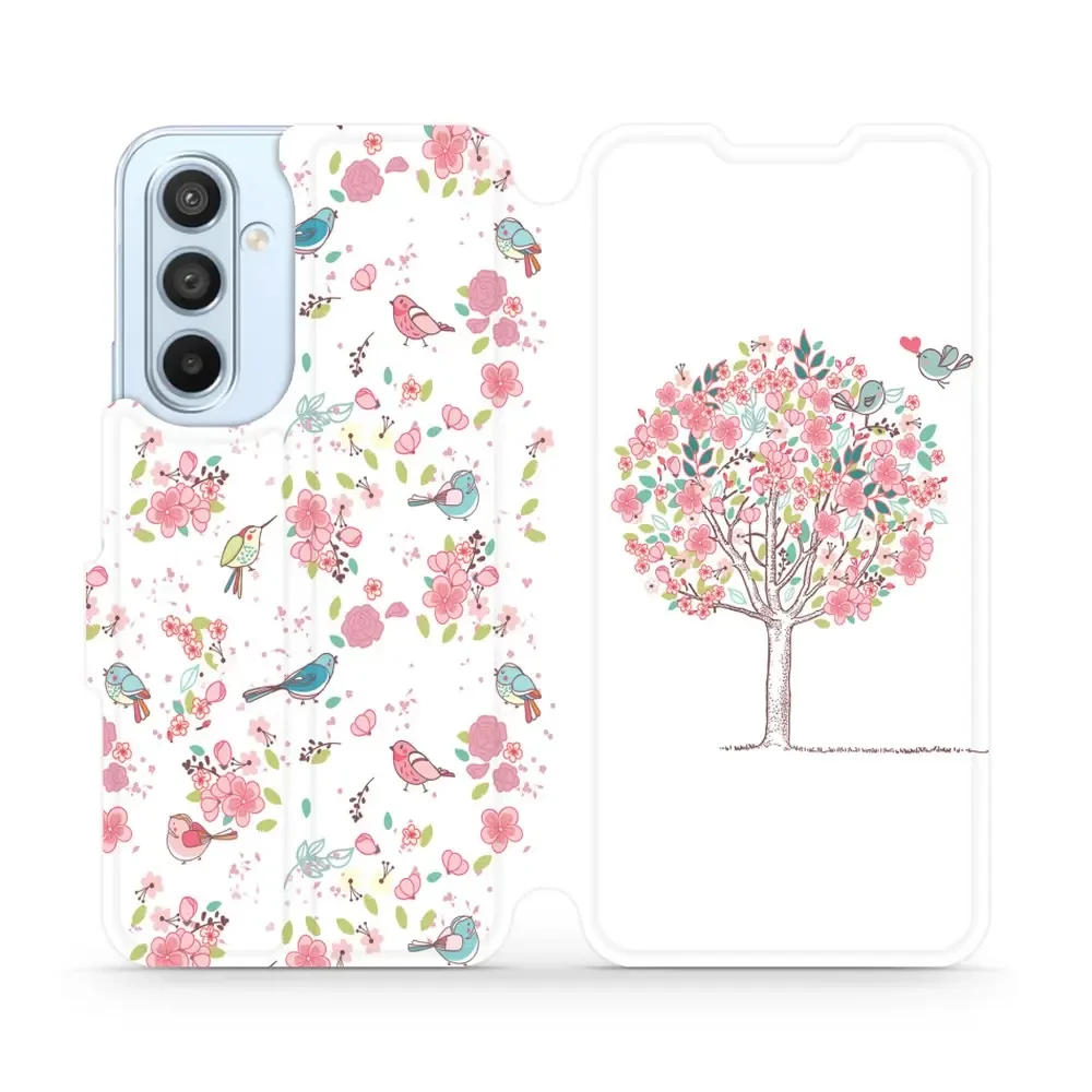 Handyhülle mit klappe für Galaxy A54 5G, Mobiwear Book, Rosa Hain