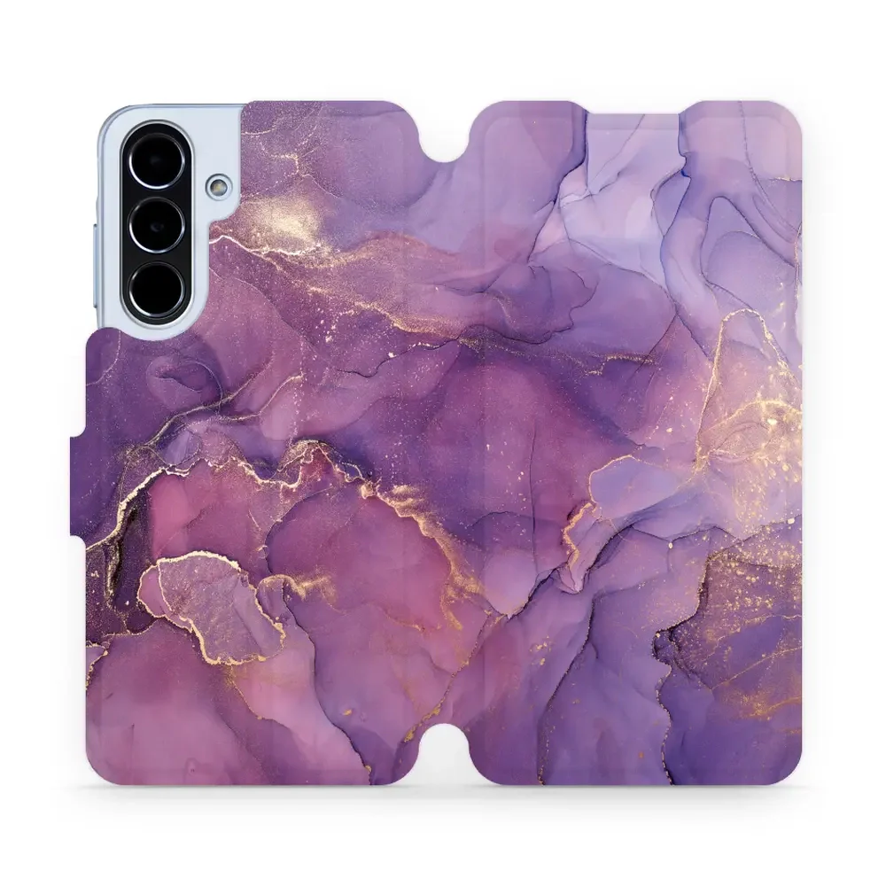 Handyhülle mit klappe für Galaxy A56 5G, Mobiwear Book, Violett