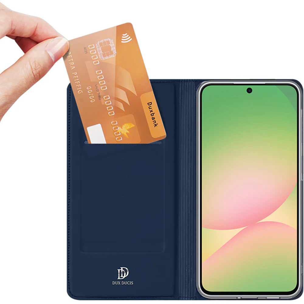 Handyhülle mit Klappe für Galaxy A57 5G, Dux Ducis Skin Pro, Dunkelblau - Image 3